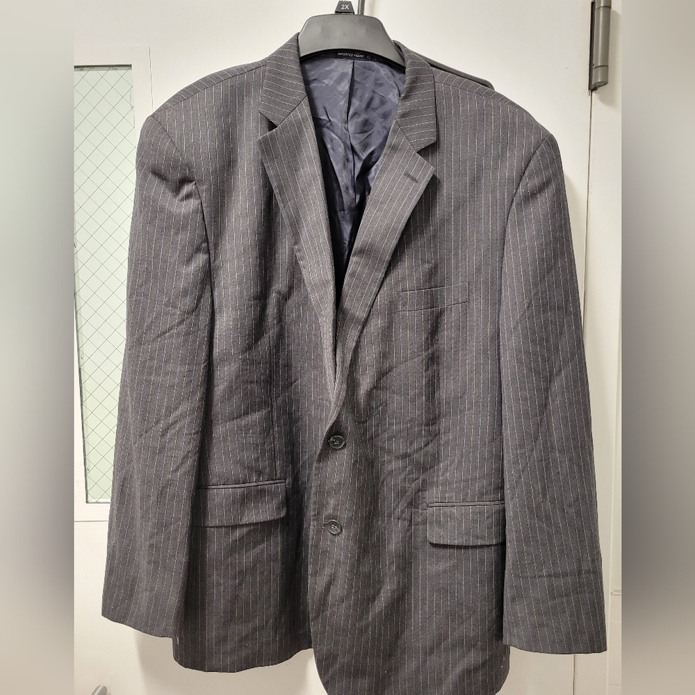 Nautica Blazer Suit Jacket Men's Gray Big & Tall 52R EUC